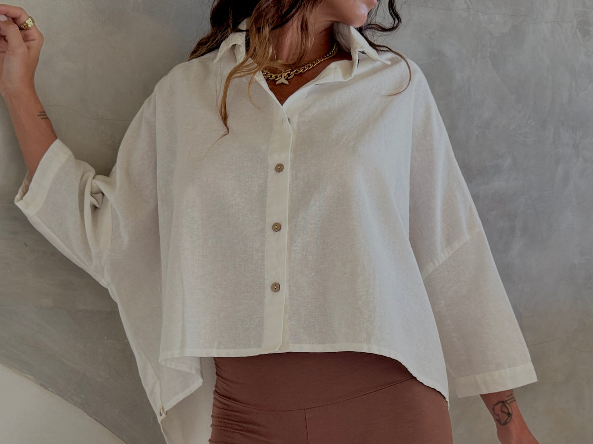 BALI COLLECTION | SEMINYAK CROPPED SHIRT