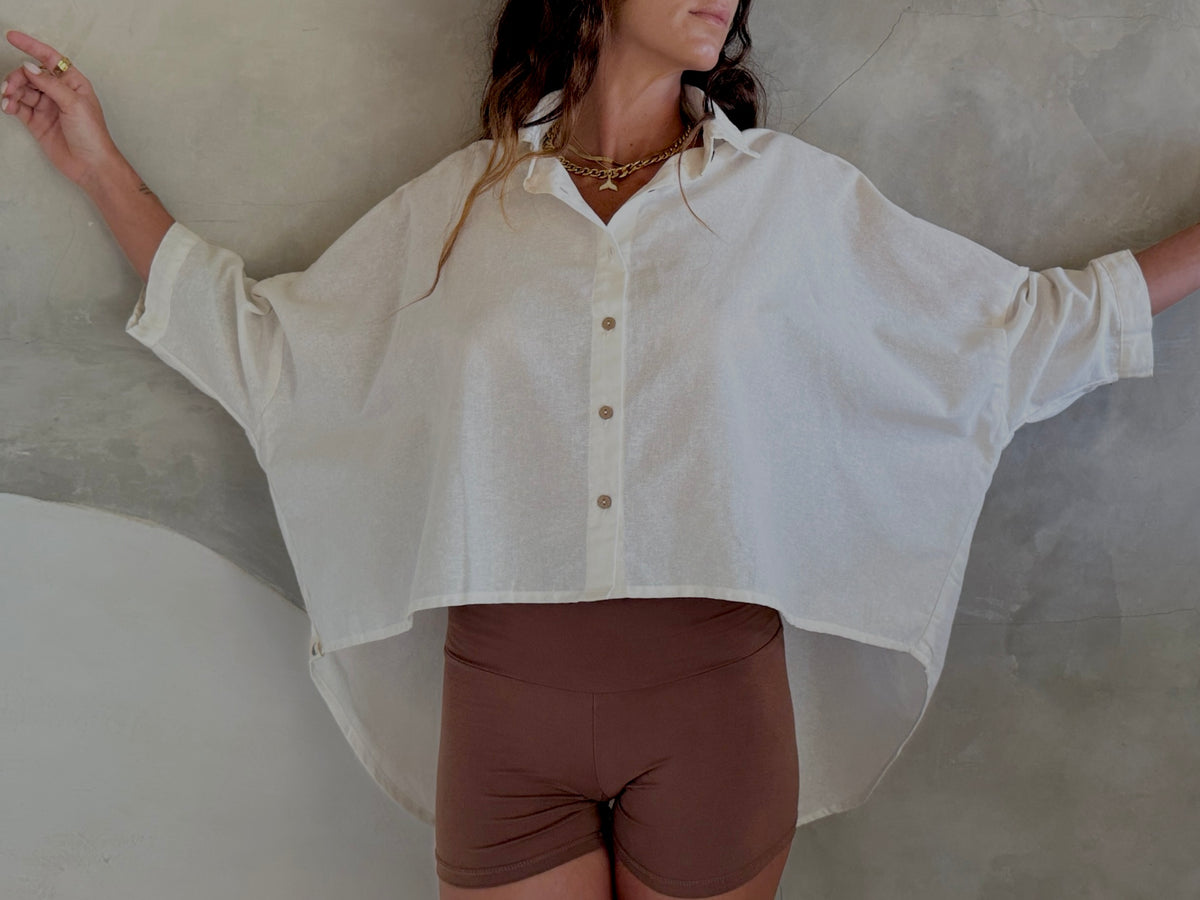 BALI COLLECTION | SEMINYAK CROPPED SHIRT