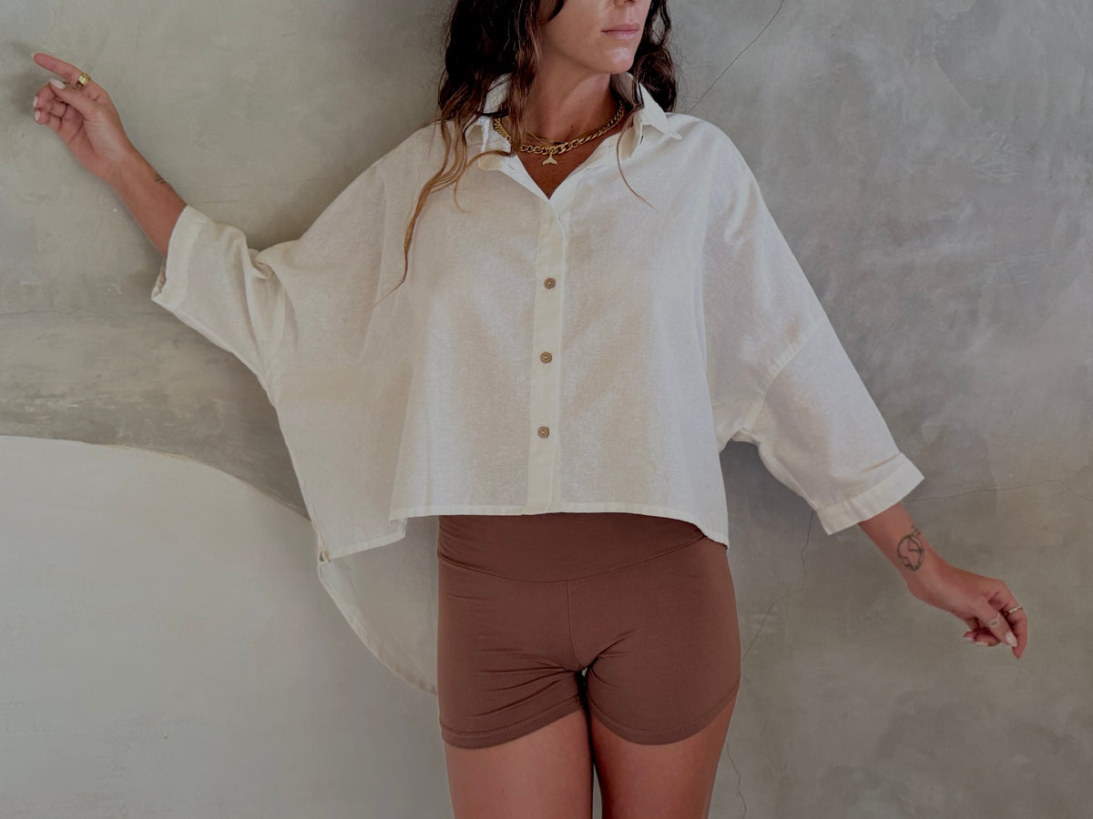 BALI COLLECTION | SEMINYAK CROPPED SHIRT