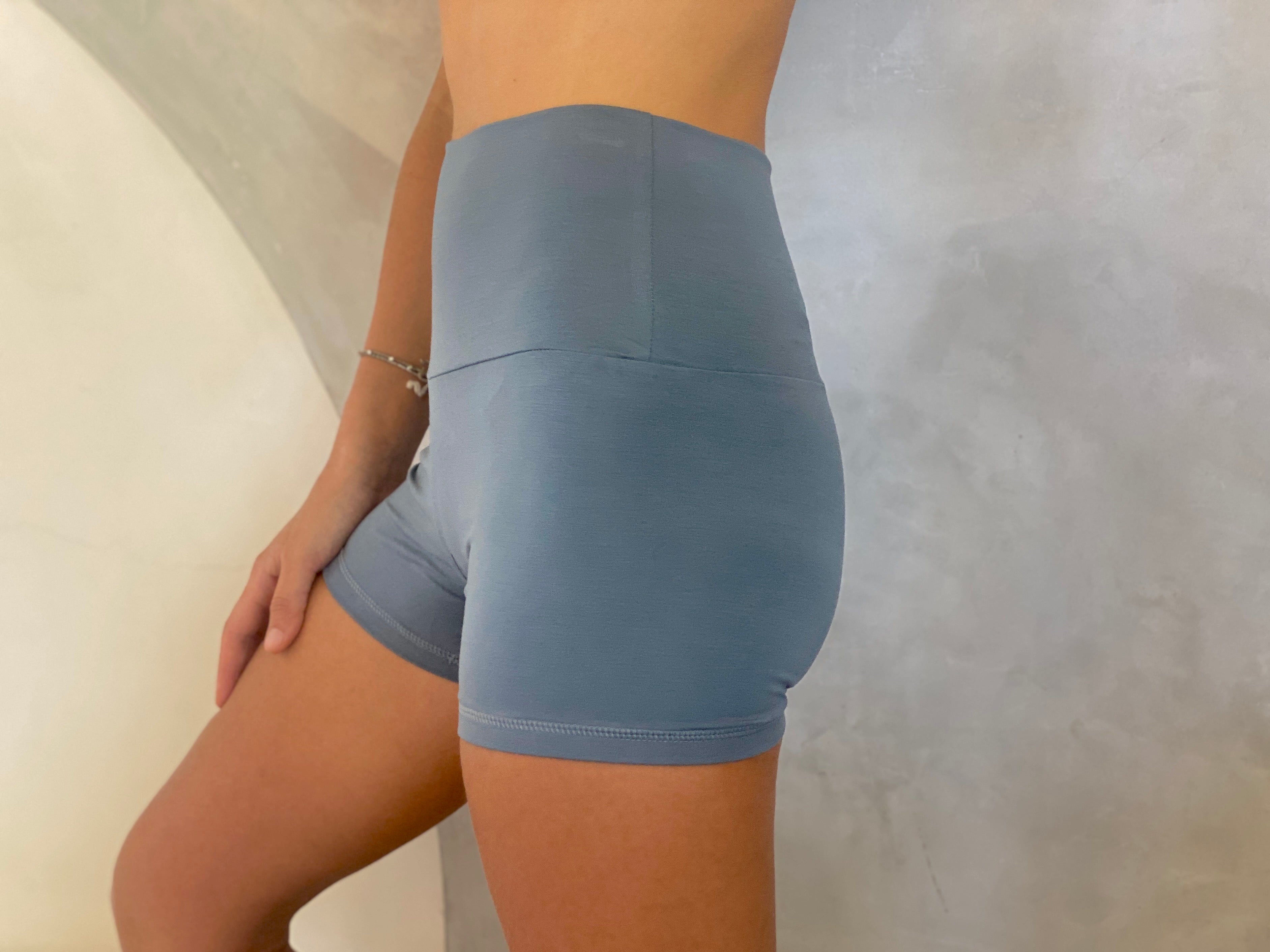 Blue cheap yoga shorts