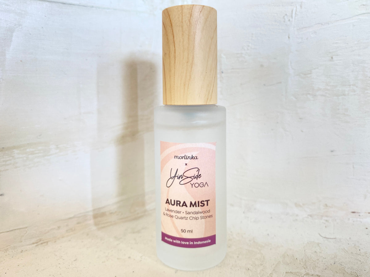 MORLINKA | YINSIDE exclusive AURA MIST SPRAY - lavender and sandalwood infused with Rose Quartz Crystal