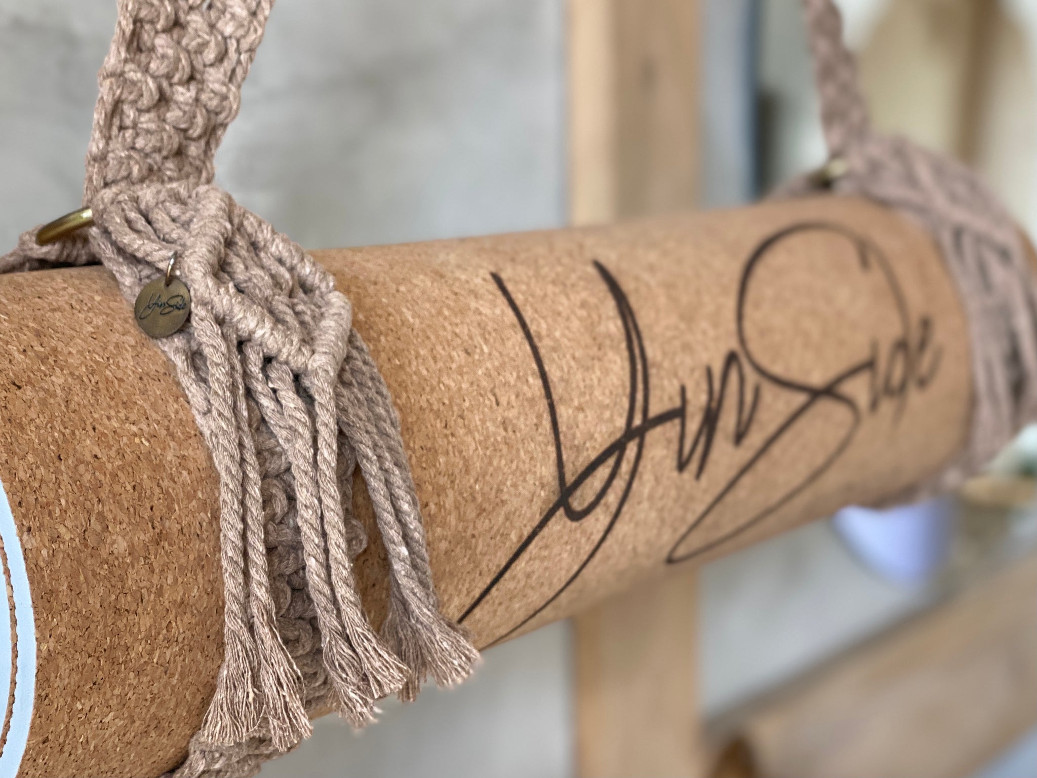 Macrame Yoga Mat Carrying Strap with tassels and wooden beads – Local  Undercover by Jackalope Arts
